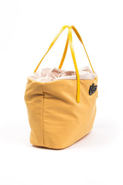 Yellow Polyester Women Shoulder Bag