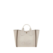 Beige Cotton Handbag