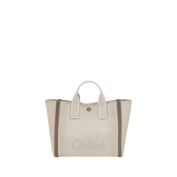 Beige Cotton Handbag
