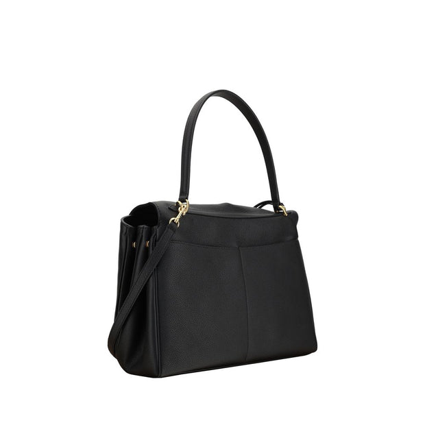 Black Calf Leather Bos Taurus Shoulder Bag