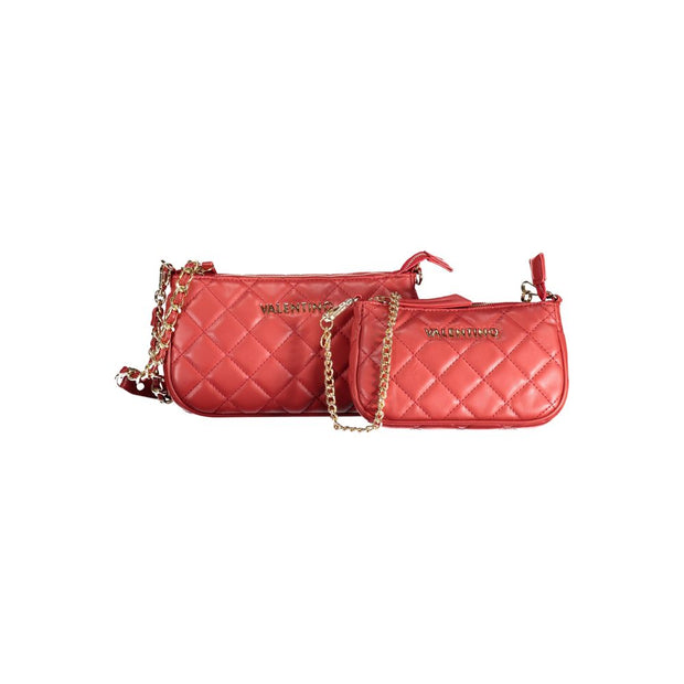 Rosso Poliuretano Women Handbag