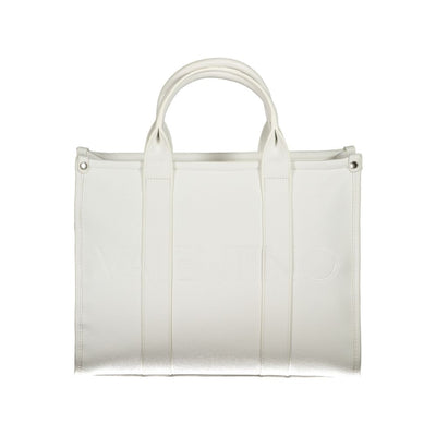 White Polyurethane Women Handbag