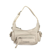 White Polyurethane Women's Handbag