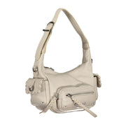 White Polyurethane Women's Handbag