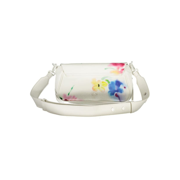 White Polyurethane Women's Handbag
