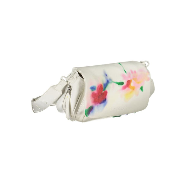 White Polyurethane Women's Handbag