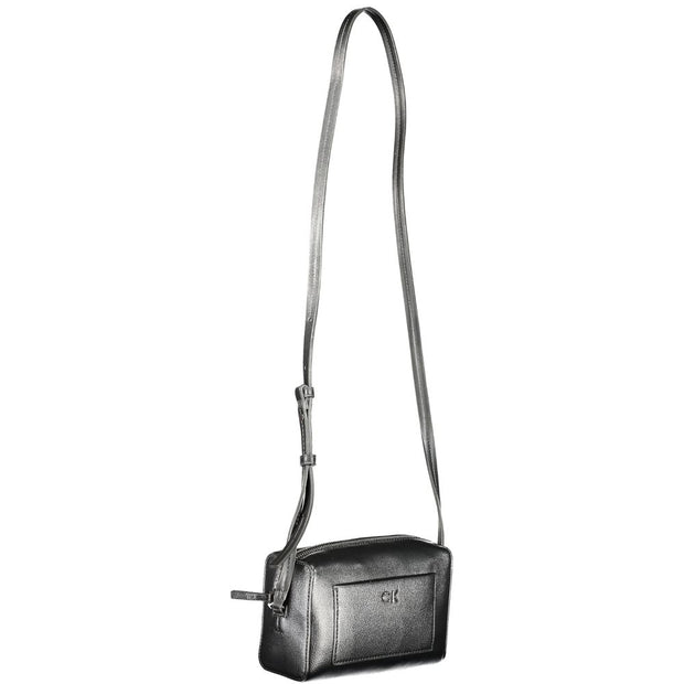 Nero Poliuretano Donna Shoulder Bag