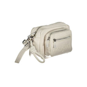 White Polyurethane Women Handbag