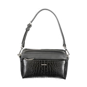 Black Polyurethane Women's Handbag