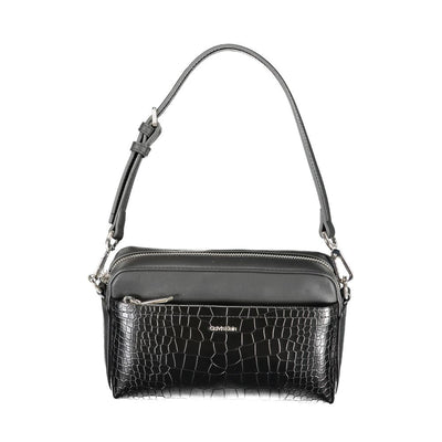 Black Polyurethane Women's Handbag