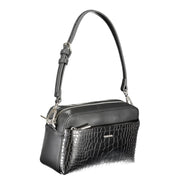 Black Polyurethane Women's Handbag