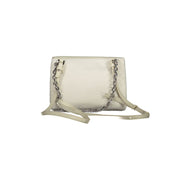 Beige Polyester Women Handbag