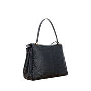 Black Calf Leather Bos Taurus Handbag