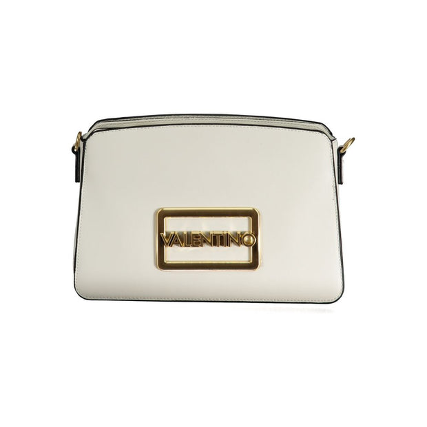 White Polyurethane Women Handbag