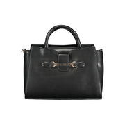 "Nero Poliuretano Women Handbag"