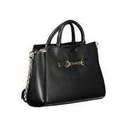 "Nero Poliuretano Women Handbag"