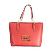 Rosso Poliuretano Women Handbag