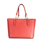 Rosso Poliuretano Women Handbag