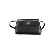Black Polyester Women Handbag