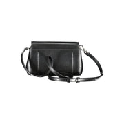 Black Polyester Women Handbag