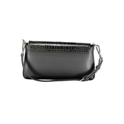 Black Polyurethane Women Handbag