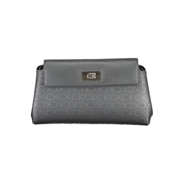 Black Polyester Women's Shoulder Bag