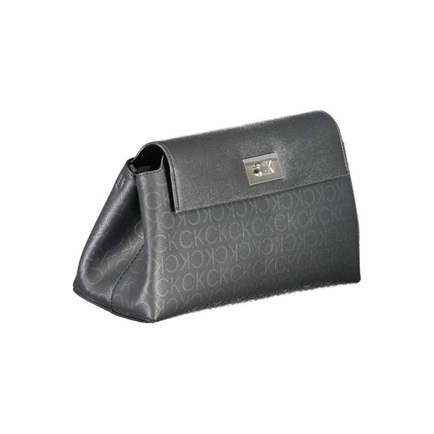 Black Polyester Women's Shoulder Bag