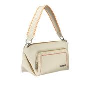 White Polyurethane Women's Handbag