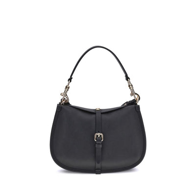 Black Calf Leather Bos Taurus Shoulder Bag