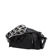 Black Leather Crossbody Bag