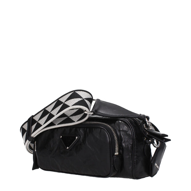 Black Leather Crossbody Bag