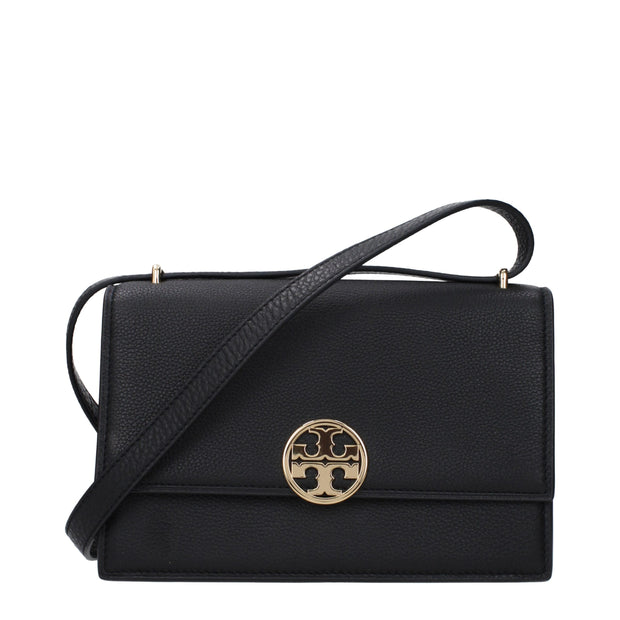 Black Leather Crossbody Bag