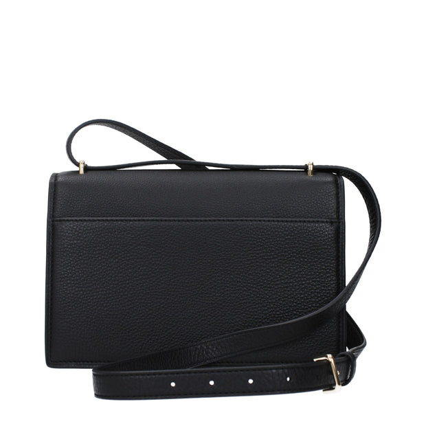 Black Leather Crossbody Bag