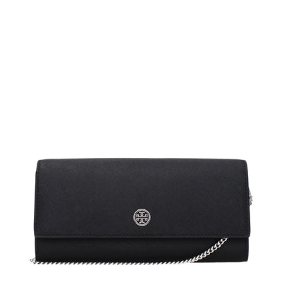 Black Leather Clutch Bag