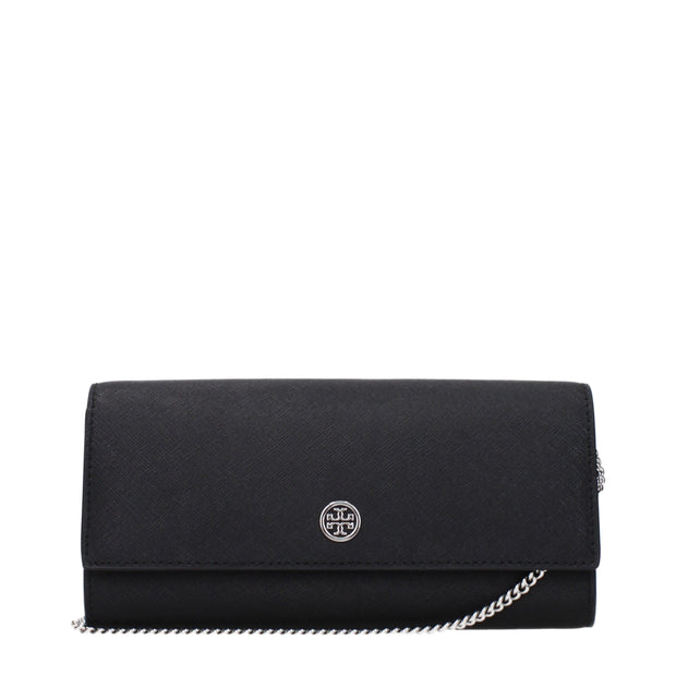 Black Leather Clutch Bag