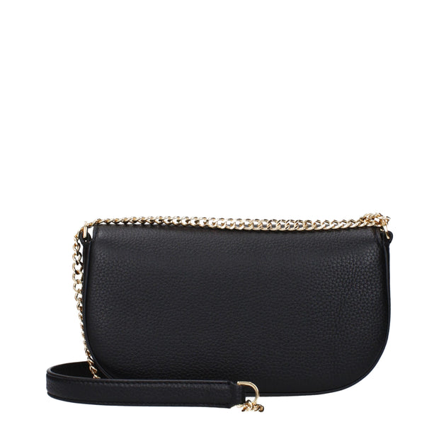 Black Leather Crossbody Bag