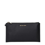 Black Leather Clutch Bag