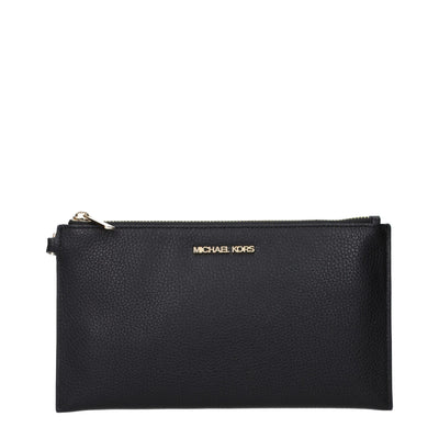 Black Leather Clutch Bag