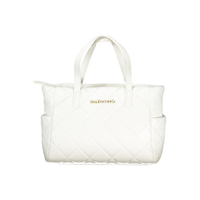 White Polyurethane Women Handbag