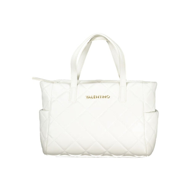 White Polyurethane Women Handbag