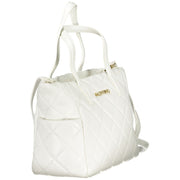 White Polyurethane Women Handbag