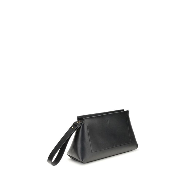Black Calf Leather Bos Taurus Clutch Bag