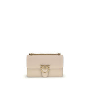 Beige Calf Leather Bos Taurus Shoulder Bag