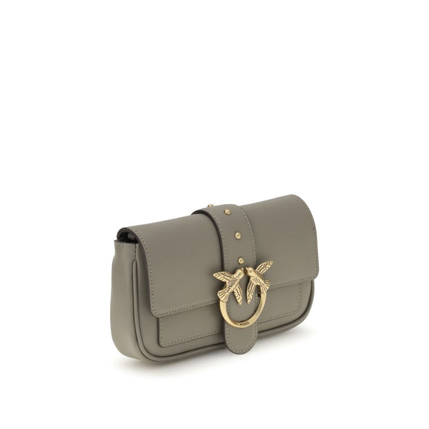 Gray Calf Leather Bos Taurus Shoulder Bag