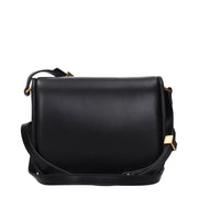 Black Leather Crossbody Bag