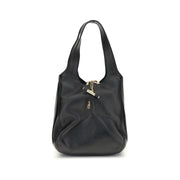 Black Buffalo Leather Shoulder Bag
