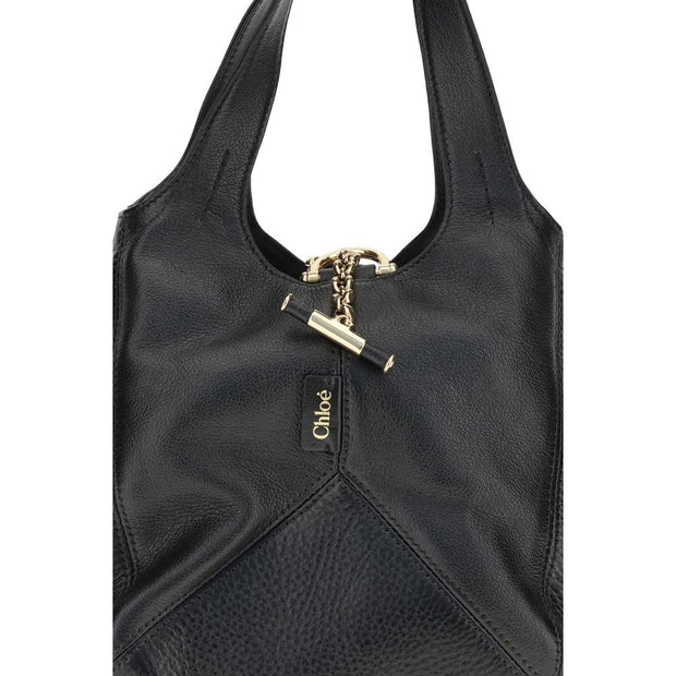 Black Buffalo Leather Shoulder Bag