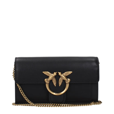 Black Leather Clutch Bag