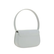 White Calf Leather Bos Taurus Shoulder Bag