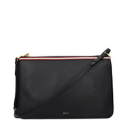 Black Leather Crossbody Bag